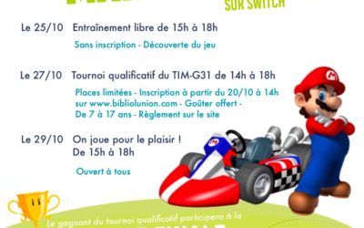 Semaine « Jeu vidéo sur Mario Kart 8 » à la bibliothèque