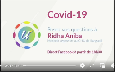 Covid 19: Revoir le live du médecin urgentiste Ridha ANIBA