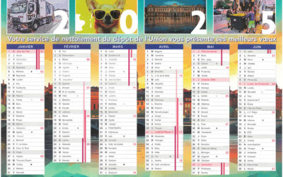 Vente des calendriers du personnel de collecte des déchets