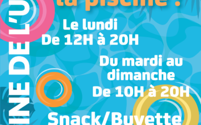 Cet été, profitez de la piscine de L’Union!