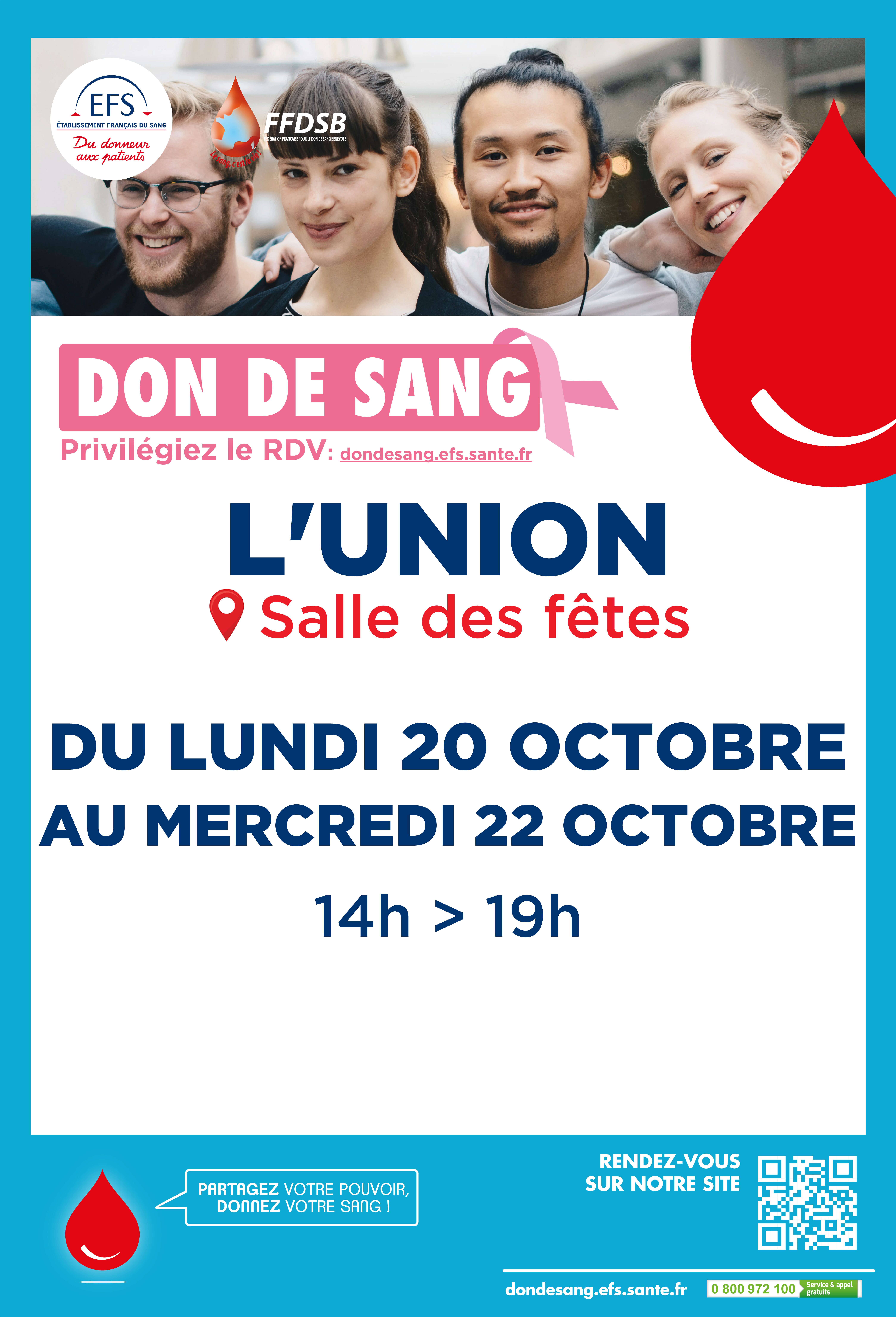 Collecte du don du sang