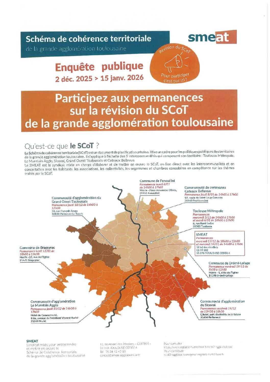 ENQUETE PUBLIQUE –  SCoT de la Grande Agglomération Toulousaine