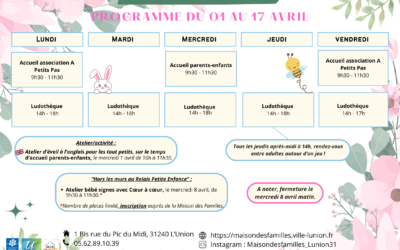 Programme de la Maison des Familles