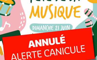 Annulation Concert Fête de la musique