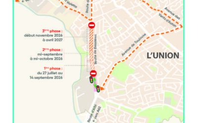 TRAVAUX ROUTE DE BESSIERES
