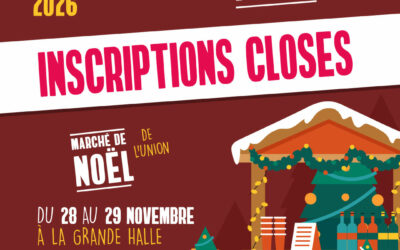 Marché de Noël de L’Union 2026 – Fermeture des candidatures